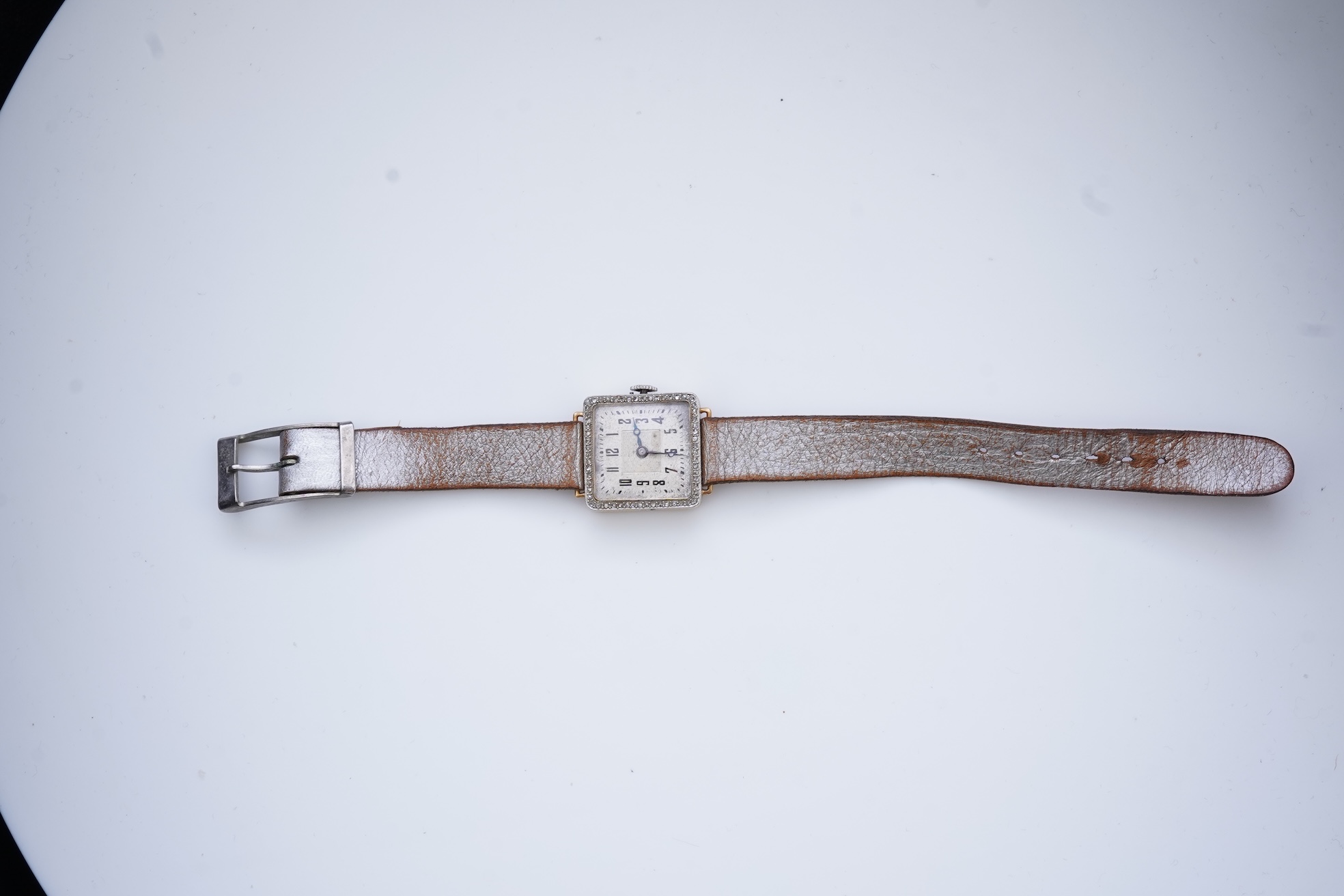 A lady's Art Deco diamond cocktail watch, circa 1919